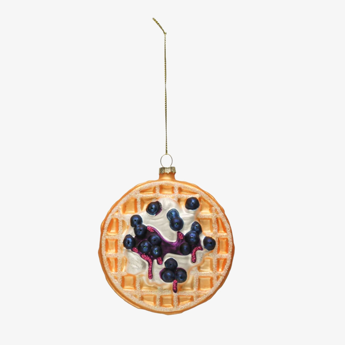 Cute Blue Waffle Maker Ornament, Food Ornament, Funny Ornament, Pancake  Christmas 