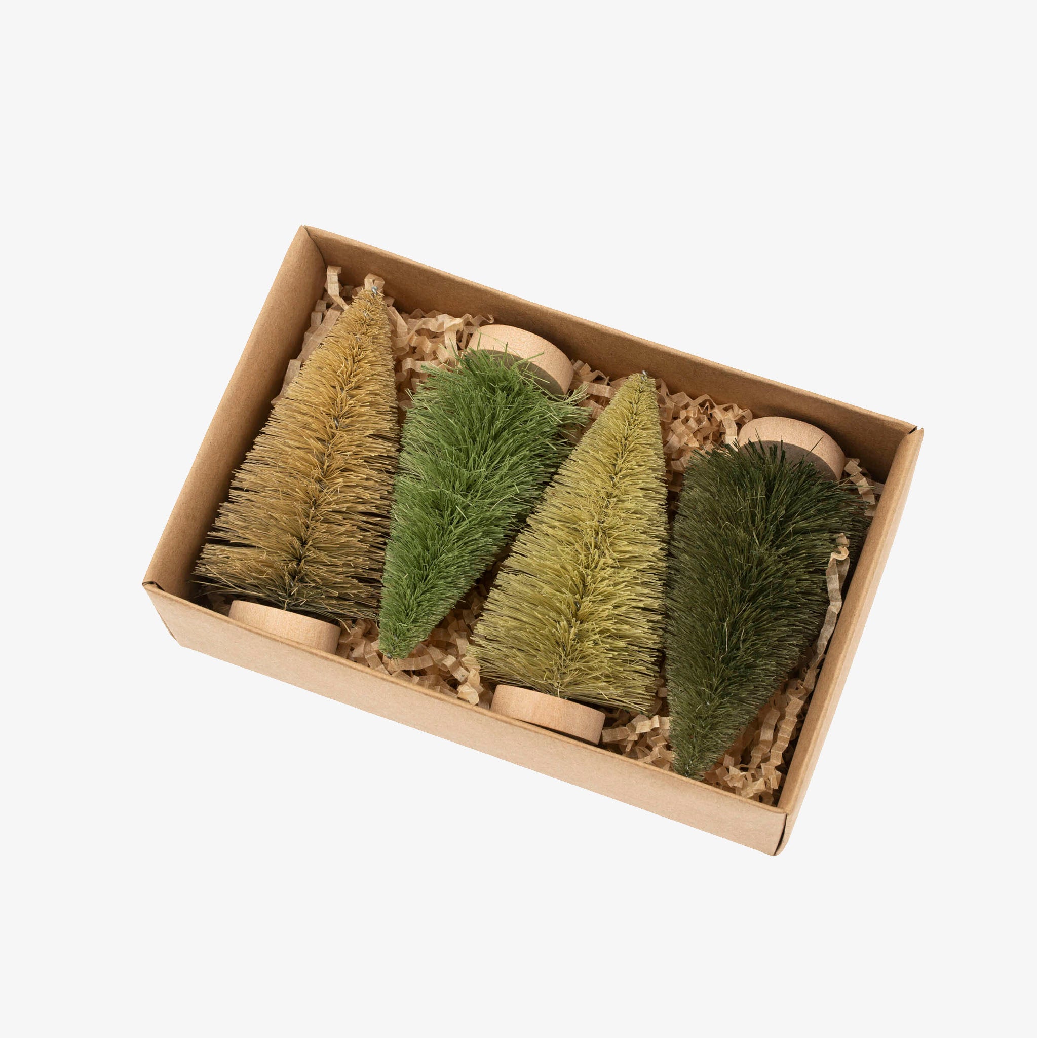 Bottle Brush Trees, Set of 4 - Addison West 