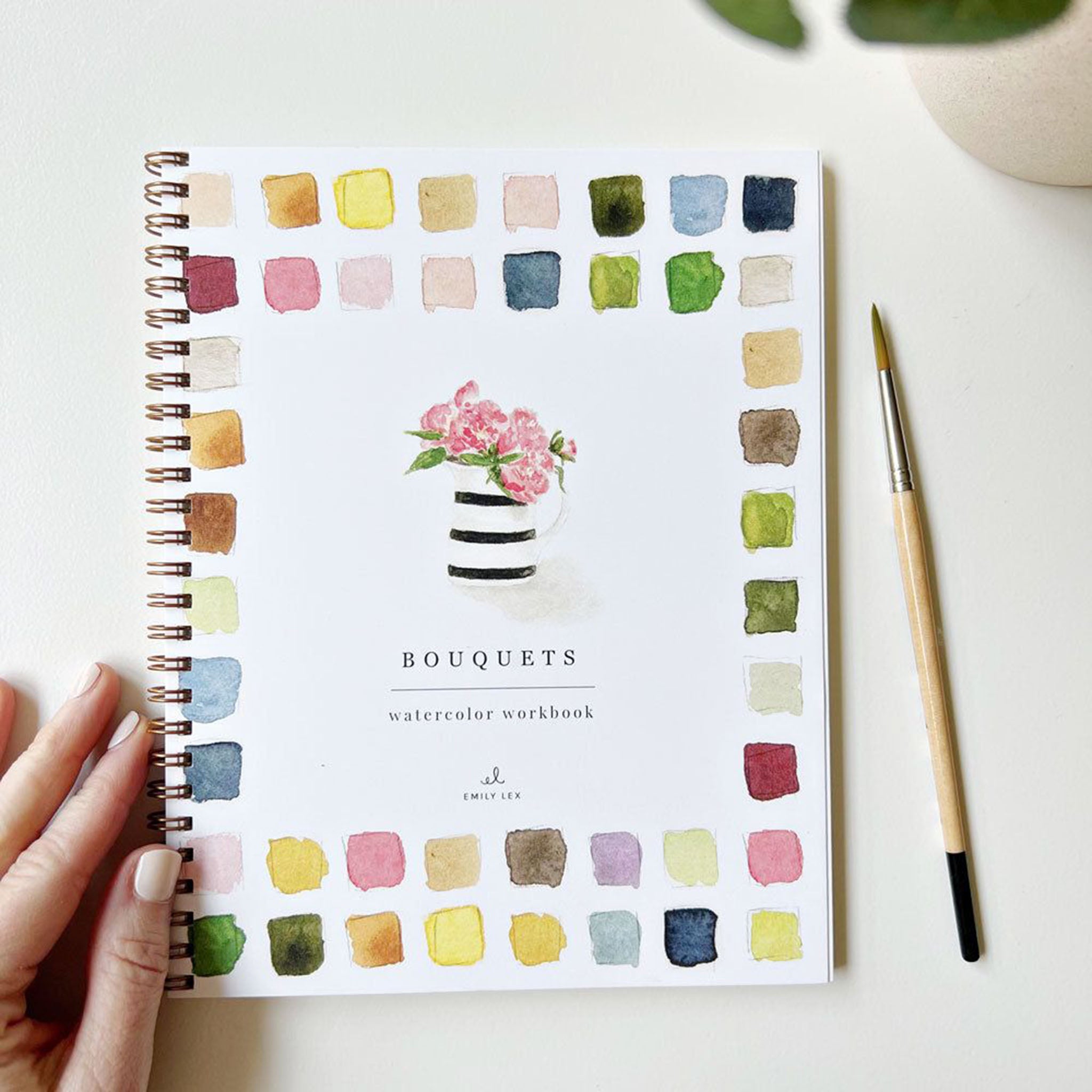 Bouquets Watercolor Workbook - Addison West 