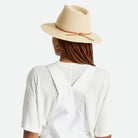 Brixton Wesley Straw Packable Fedora - Tan - Addison West 