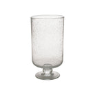 Large Bubble Glass Hurricane on a white background