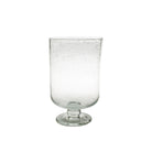 Medium Bubble Glass Hurricane on a white background