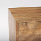 Cairo Wood 2 Drawer Accent table on a white background