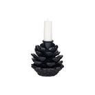 Cast Iron Pinecone Candle Holder on a white background