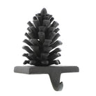 Cast Iron Pinecone Stocking Holder on a white background