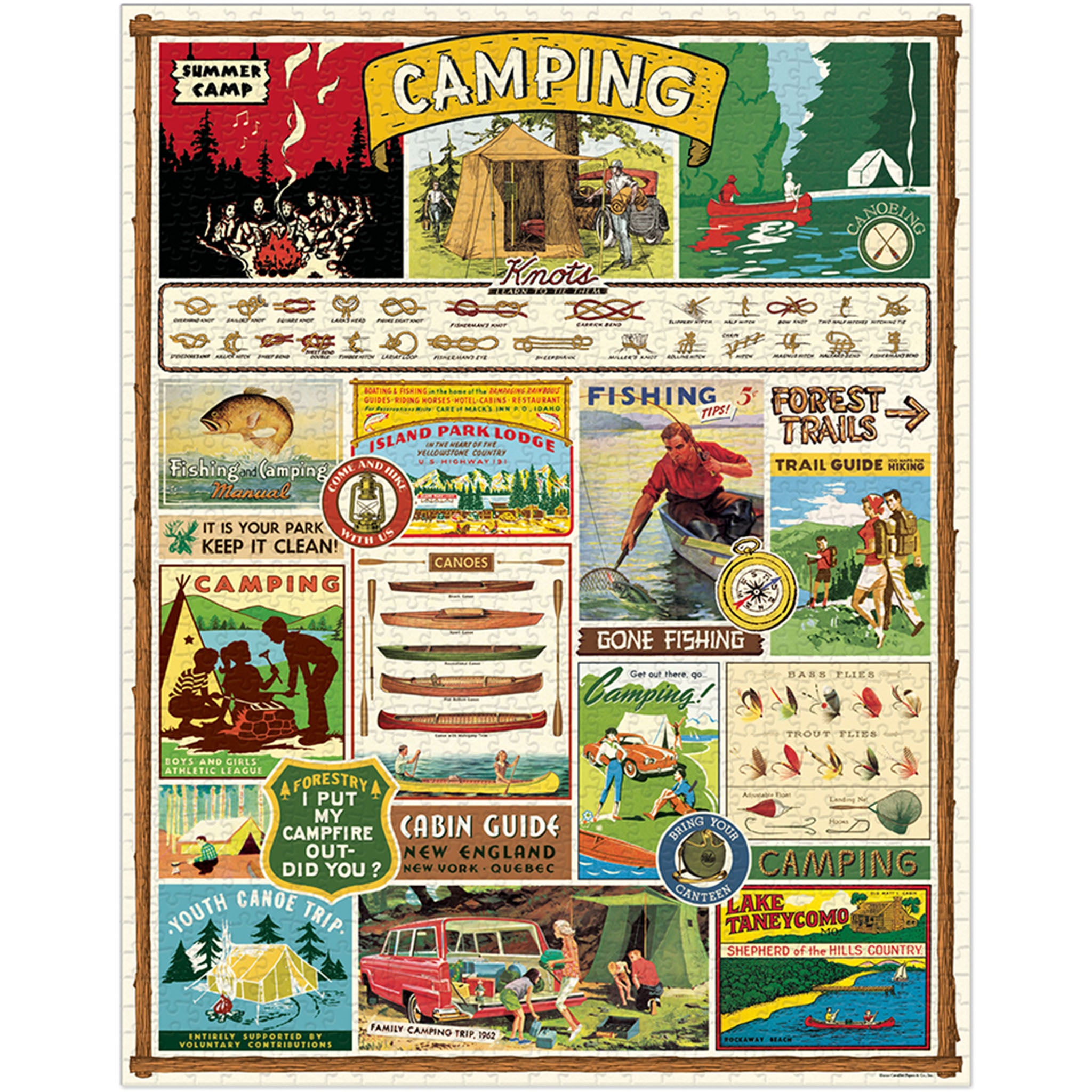 Cavallini Paper Camping Puzzle - Addison West 