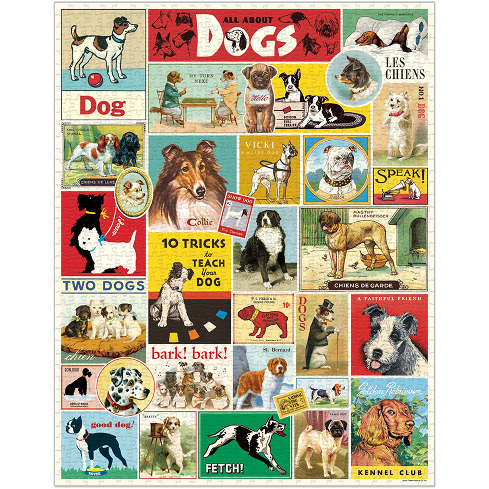 Cavallini Paper Dogs Puzzle - Addison West 