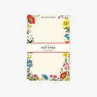 Cavallini paper wildflowers notepad on a white background