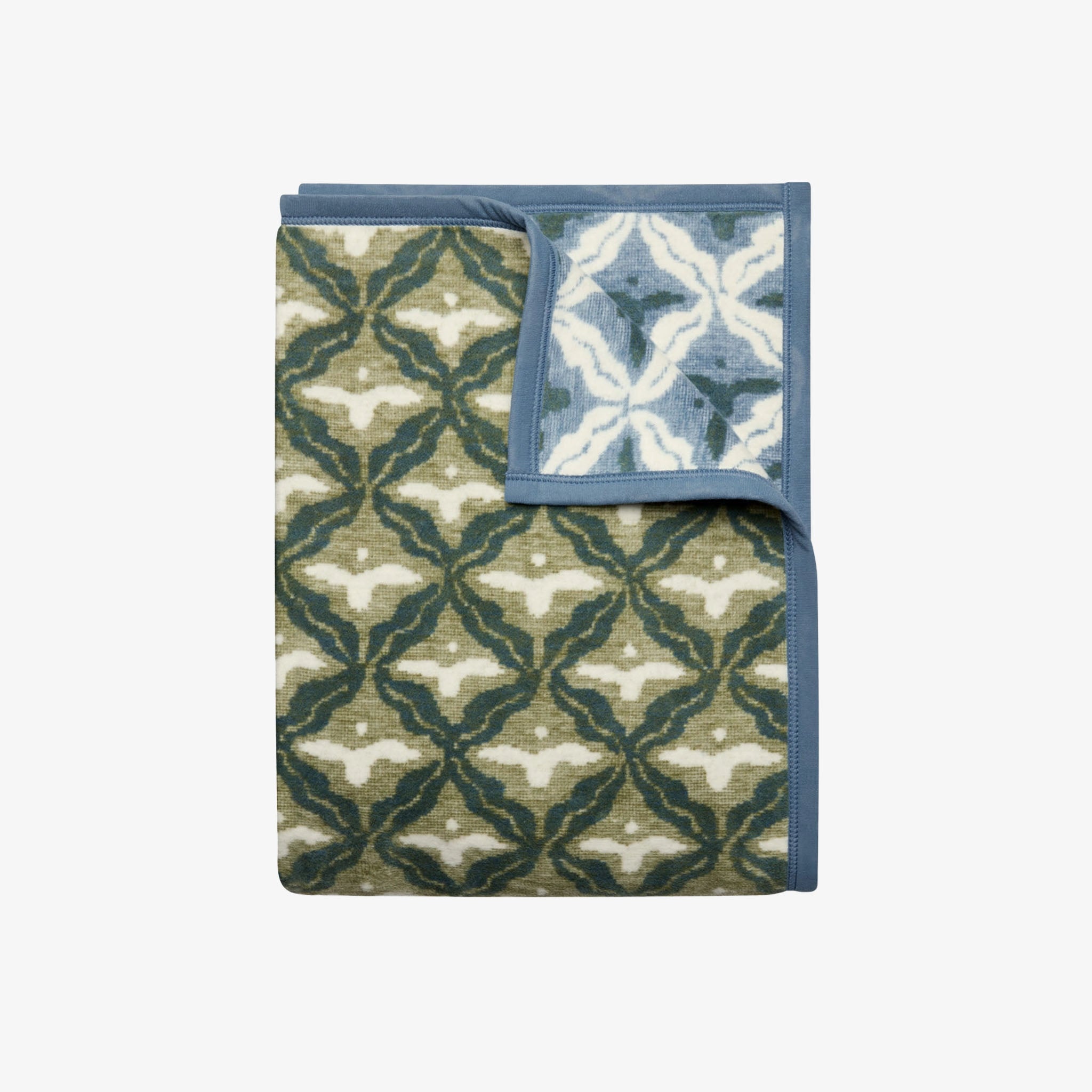 Chappy Wrap Samara Blue Cactus Blanket on a white background