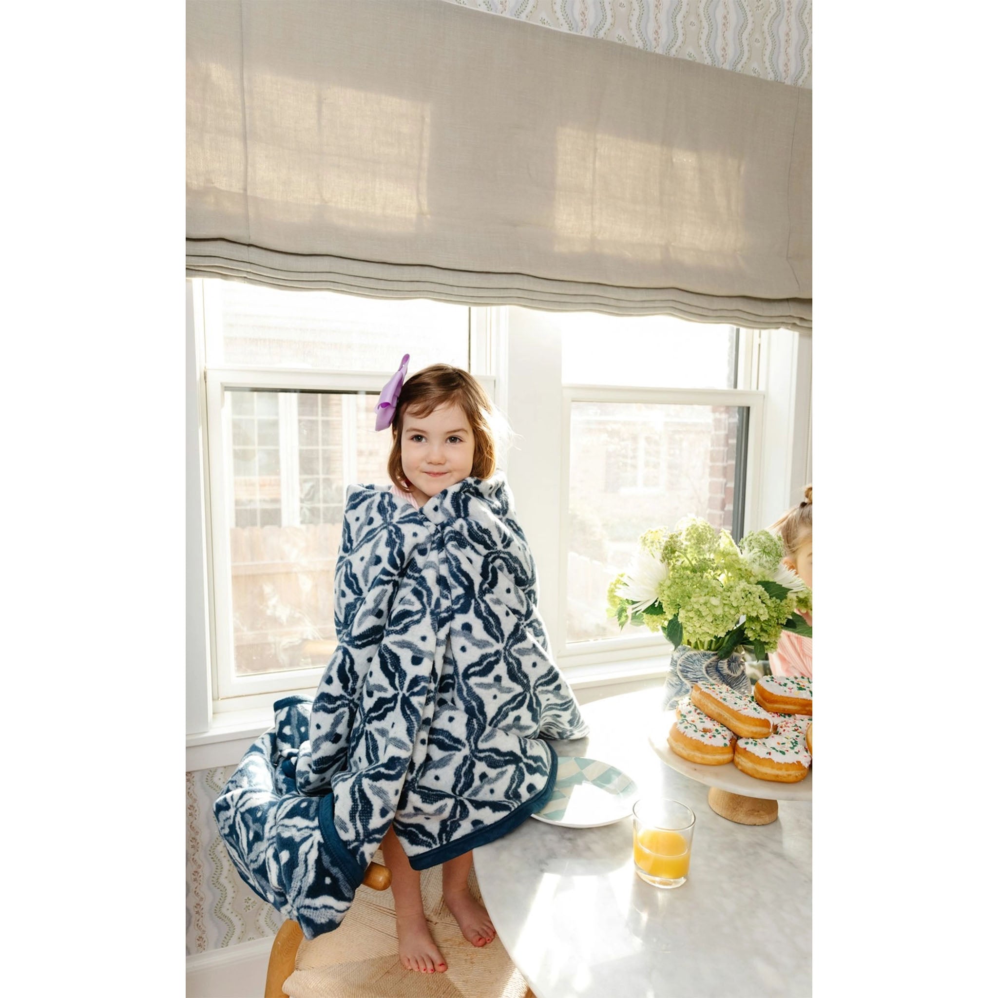 Chappy Wrap Samara Vintage Blue Blanket - Addison West 