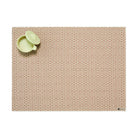 Chilewich Boxwood Rectangular Placemat in Burnt Coral on a white background