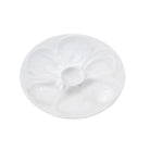 White Porcelain Oyster Plate on a white background