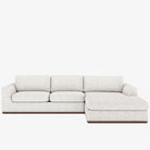 Four Hands Colt 2-Piece Sectional in Merino Cotton Right Chaise on a white background