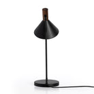 Four Hands Cullen Task Lamp in Black Leather - Addison West 