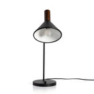 Four Hands Cullen Task Lamp in Black Leather - Addison West 