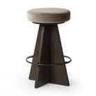 Damon Swivel Counter Stool in Sapphire Khaki on a white background at Addison West