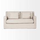 Denly I 69 X 38.25 X 34.5 Beige Slipcover Two Seater Sofa on a white background