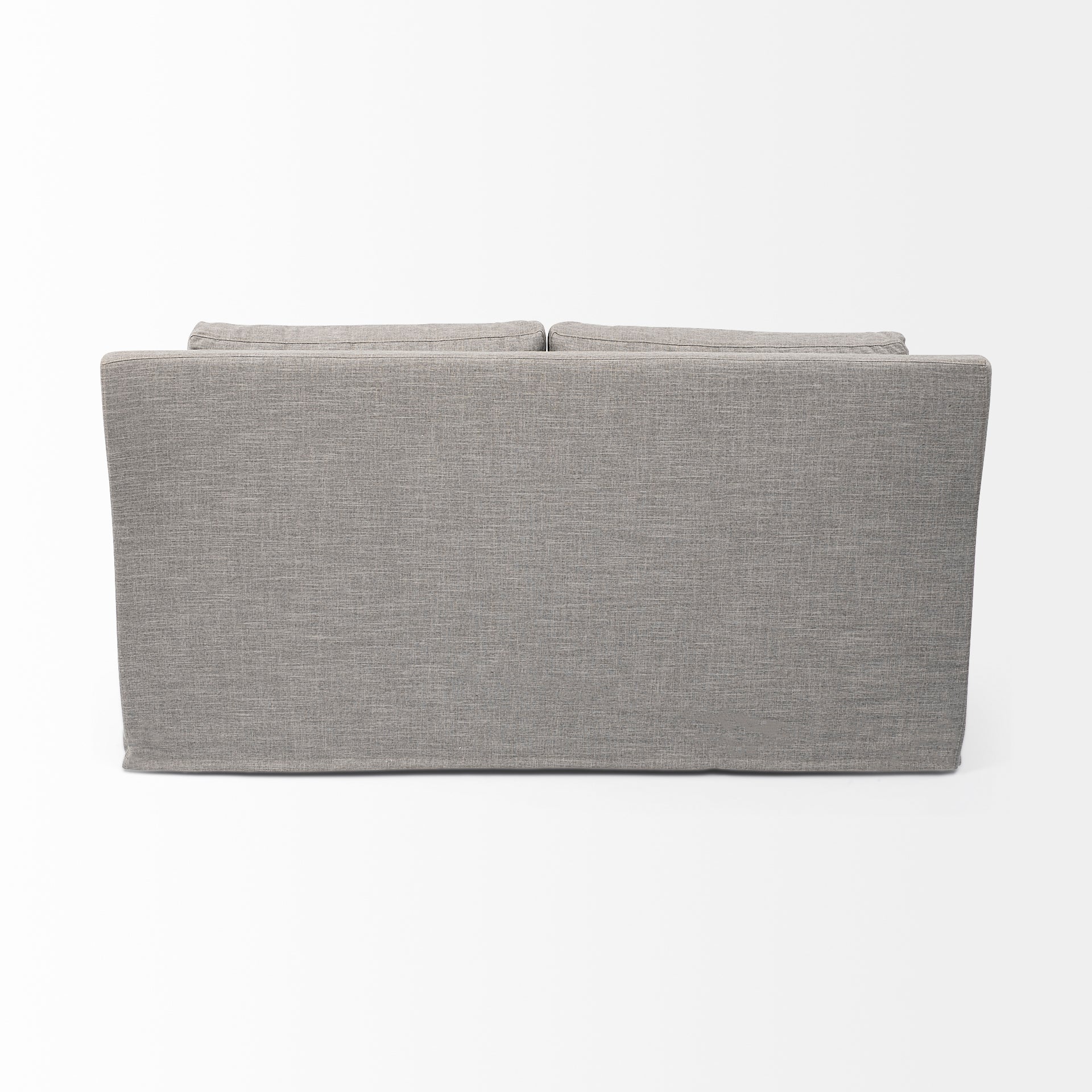 Denly I 69 X 38.25 X 34.5 Flint Gray Slipcover Two Seater Sofa on a white background