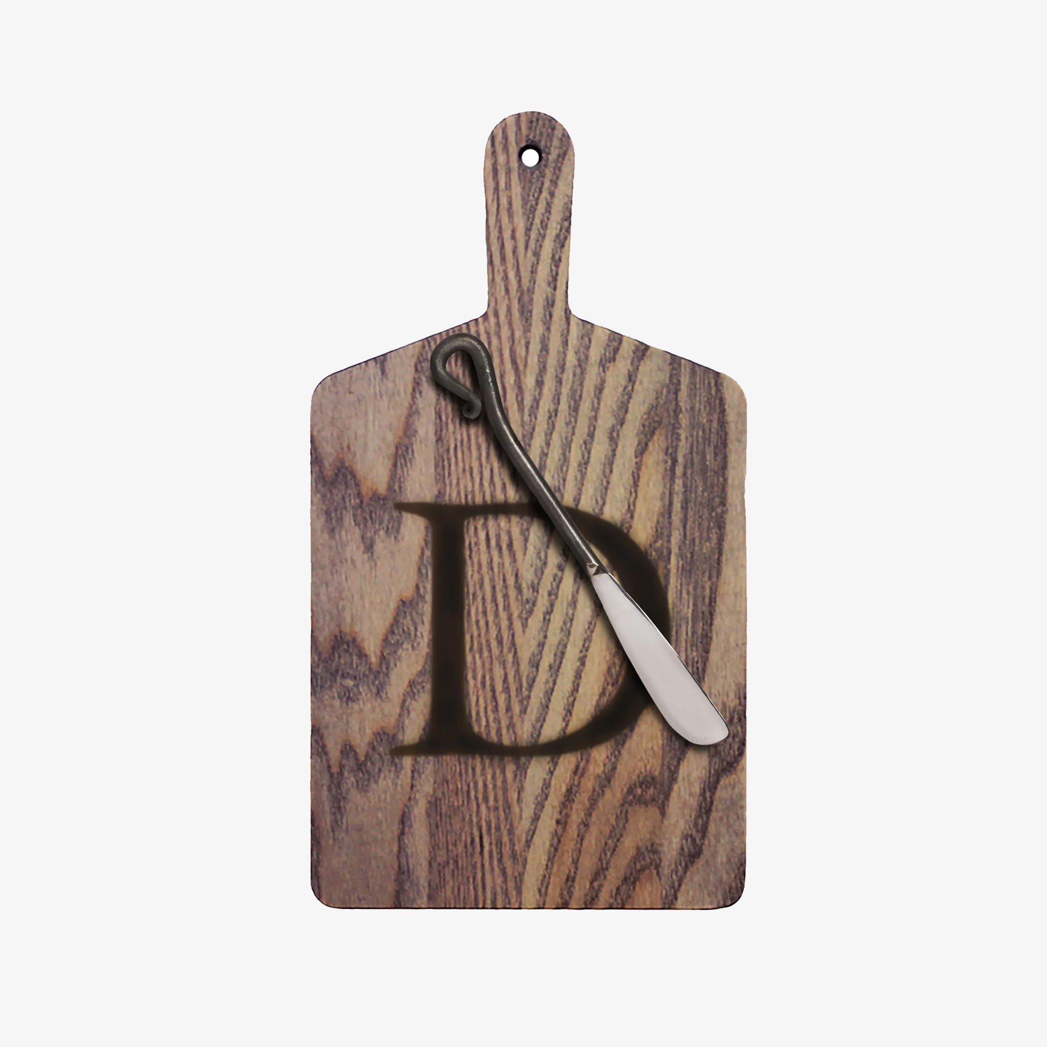 JK Adams Monogram Cheese Board Gift Set - Driftwood - Addison West 