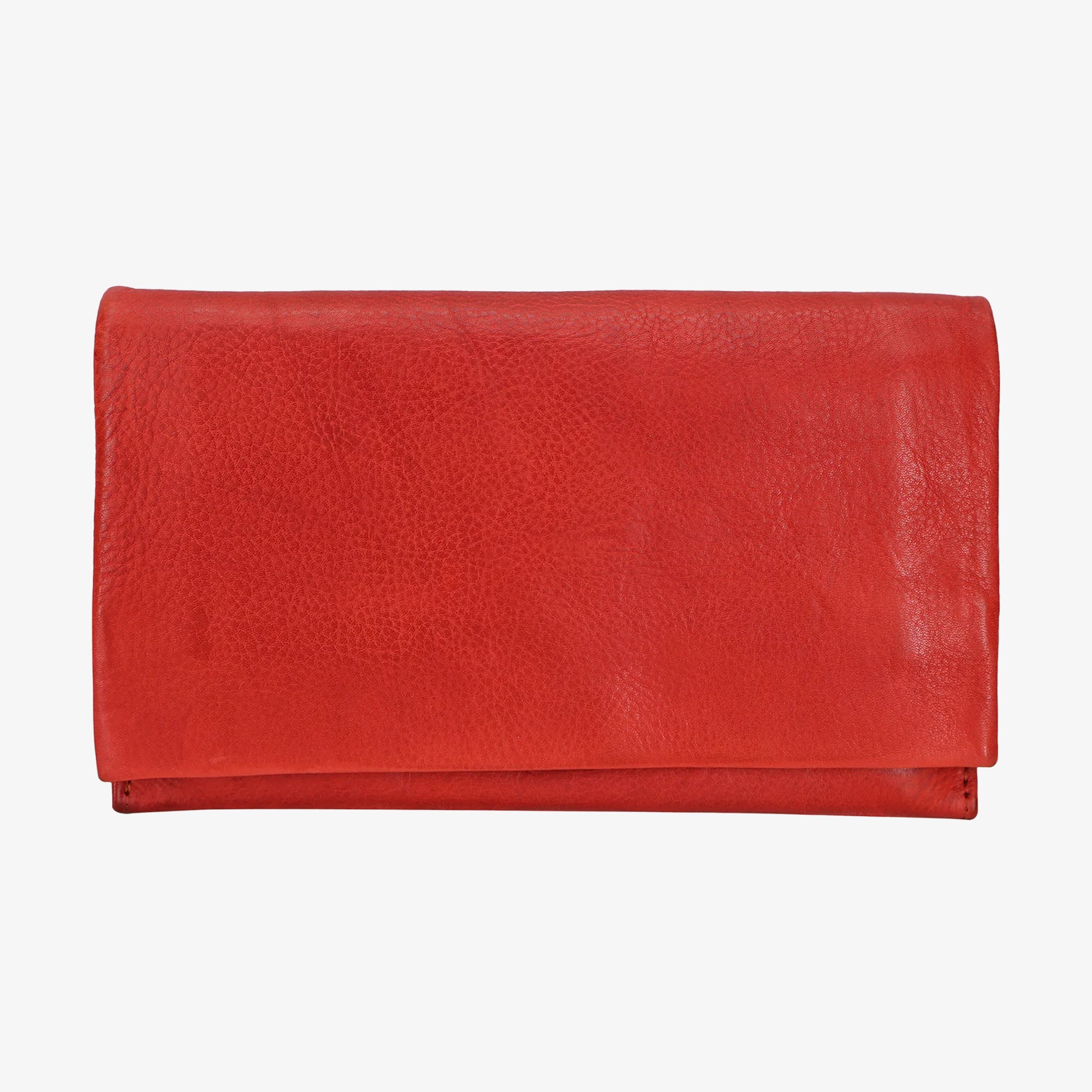 Latico Leathers Eloise Wallet in Red on a white background