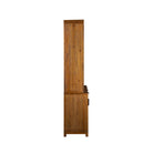 Emerson Pine & Cane Display Cabinet on a white background at Addison West