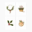 Emily Lex Yuletide Notecards Set of 8 on a white background