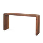 Estelle Rustic Brown Reclaimed Wood Console Table on a white background