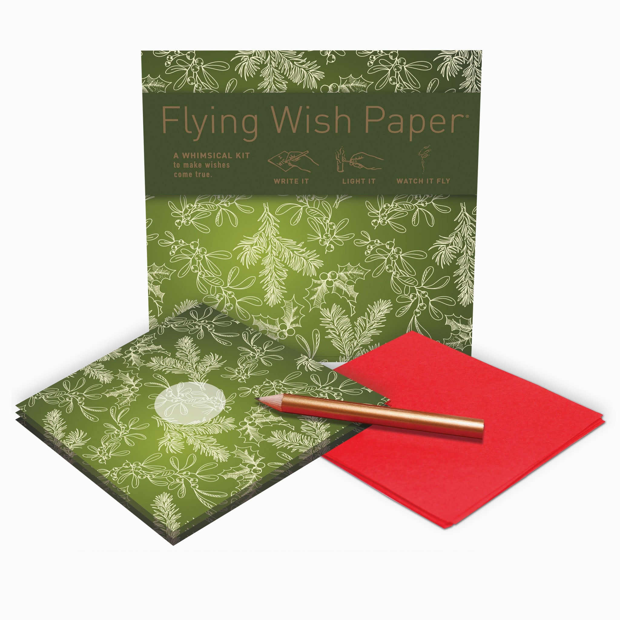 Holiday Green Flying Wish Paper - Addison West 