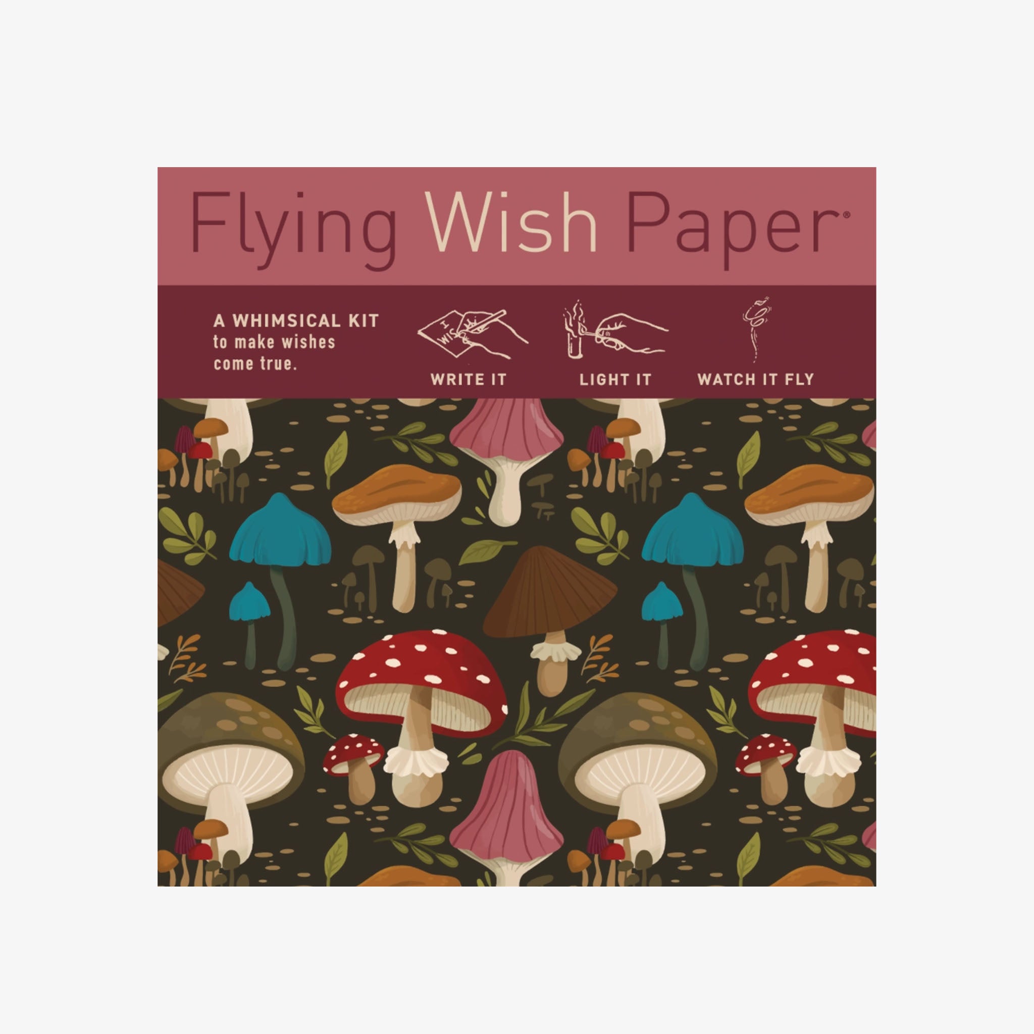 Mushrooms Flying Wish Paper - Addison West 