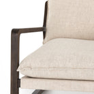 Close up of Four Hands Ace Chair in Thames Cream on a white background