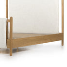 Close up of Four Hands Bowen Bed on a white background