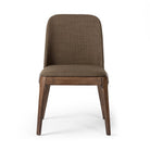 Four Hands Bryce Armless Dining Chair in Bilton Olive on a white background