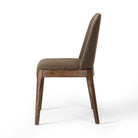 Four Hands Bryce Armless Dining Chair in Bilton Olive on a white background