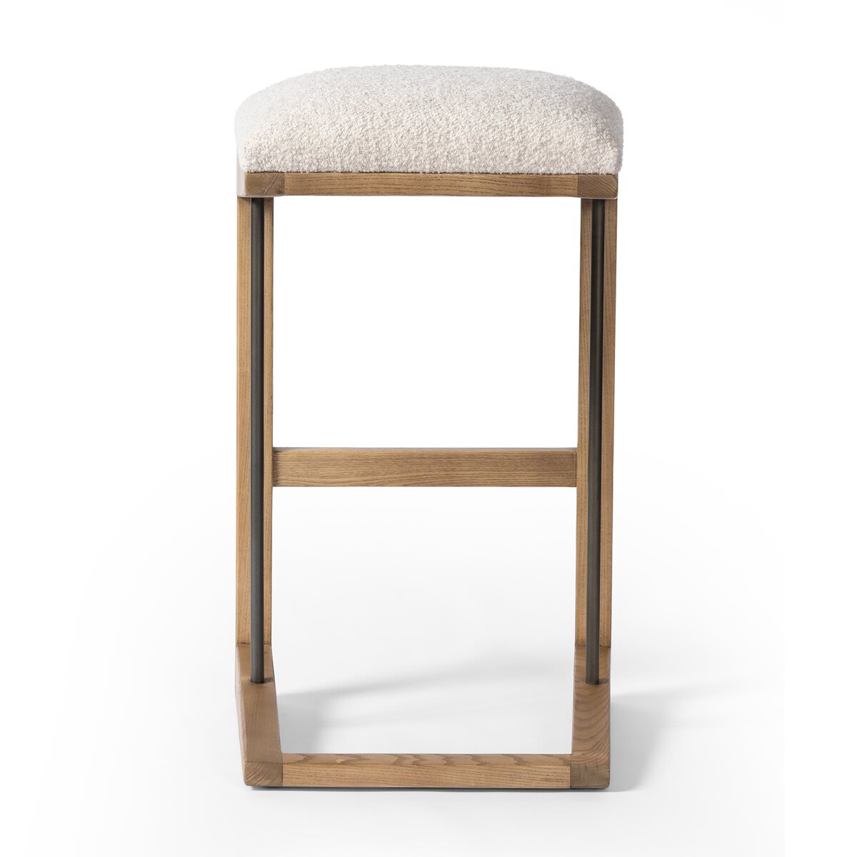 Four Hands Finn Bar Stool in Somerton Ash on a white background at Addison West