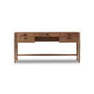 Four Hands Glenview Desk in Weathered Oak Veneer on a white background