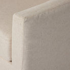 Close up of Four Hands Hampton Slipcover Swivel Chair in Evere Creme