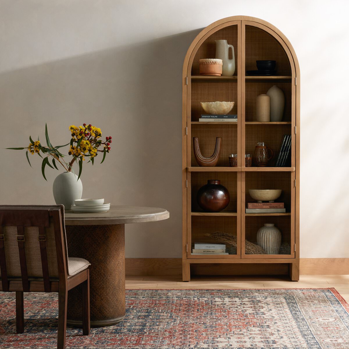 Four Hands Ilana Cabinet  in a modern dining room