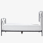 Four Hands Iron Casey Bed in Black on a white background