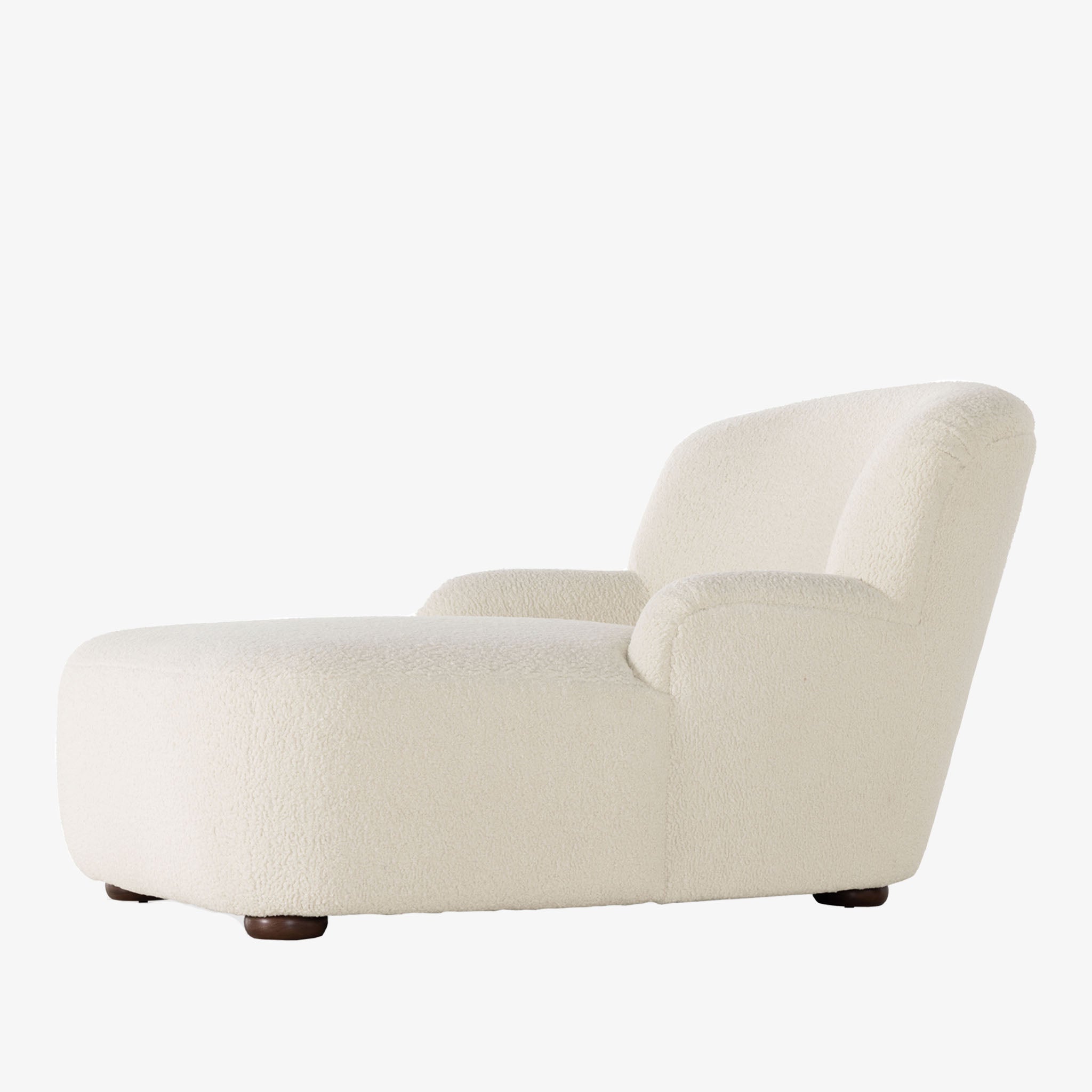 Four Hands Kadon Chaise Lounge In Natural Sheepskin - Addison West 