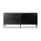 Back of Four Hands Lendon 6 Drawer Dresser in Black on a white background