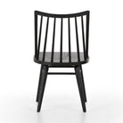 Four Hands Lewis Windsor Chair in Black oak on a white background