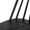 Close up of Four Hands Lewis Windsor Chair in Black oak on a white background