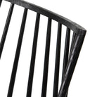 Close up of Four Hands Lewis Windsor Chair in Black oak on a white background