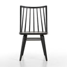 Four Hands Lewis Windsor Chair in Black oak on a white background