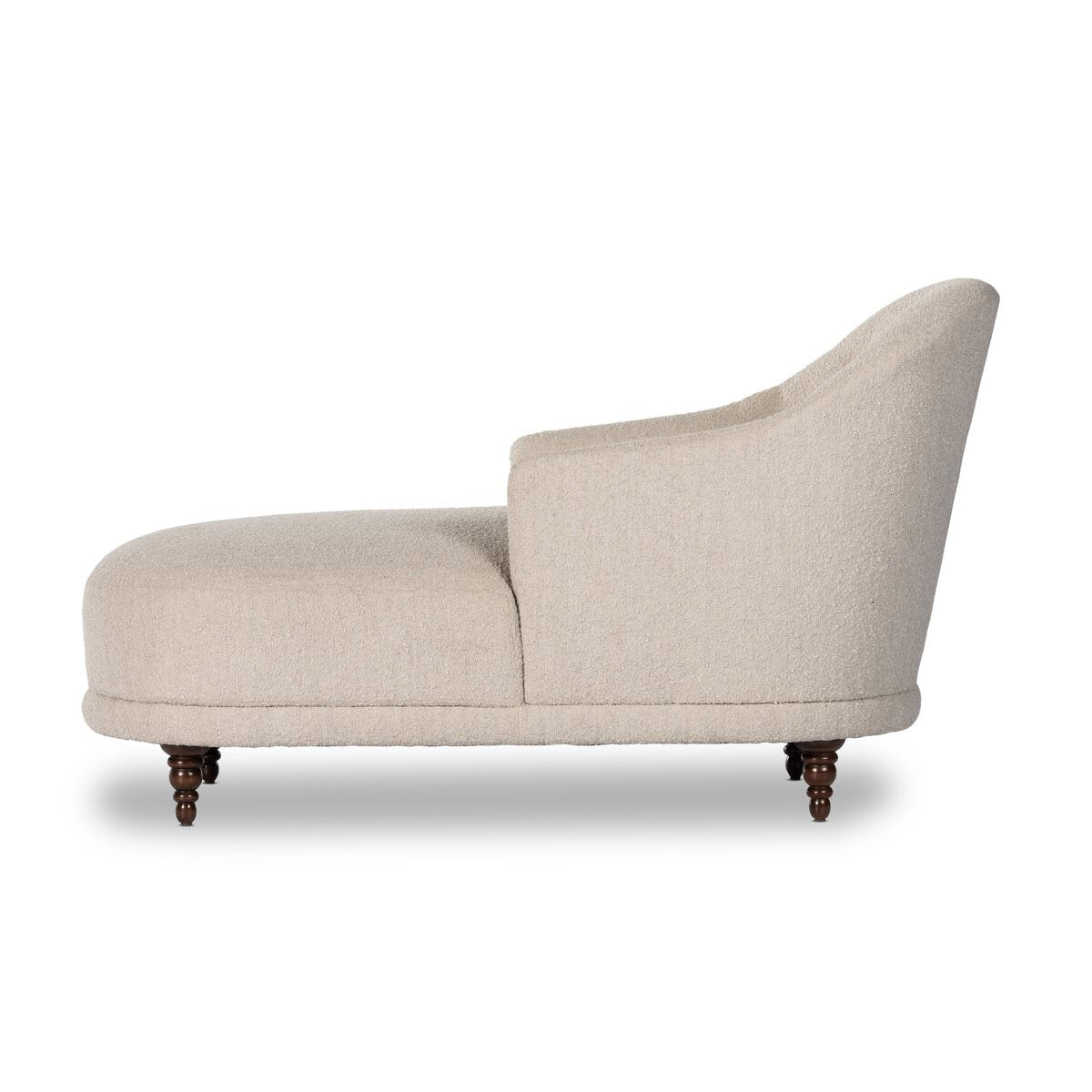 Four Hands Marnie Chaise Lounge in Knoll Sand on a white background