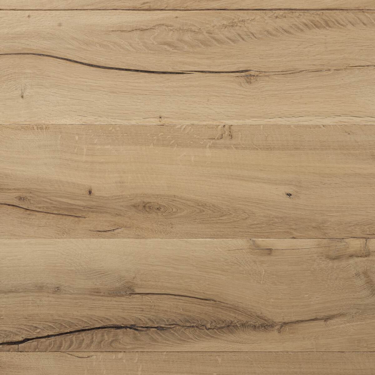 Close up of Four Hands Matheus Coffee Table in Natural Reclaimed French Oak