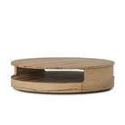 Four Hands Matheus Coffee Table in Natural Reclaimed French Oak on a white background