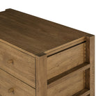 Close up of Four Hands Meadow 5 Drawer Dresser on a white background