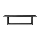 Four Hands Otto Dining Table 110" in Black Finish seats 10 on a white background