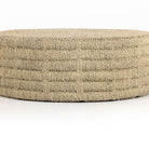 Four Hands Pascal Natural woven seagrass style Coffee Table on a white background